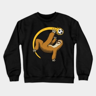 Sloth Soccer Player Crewneck Sweatshirt